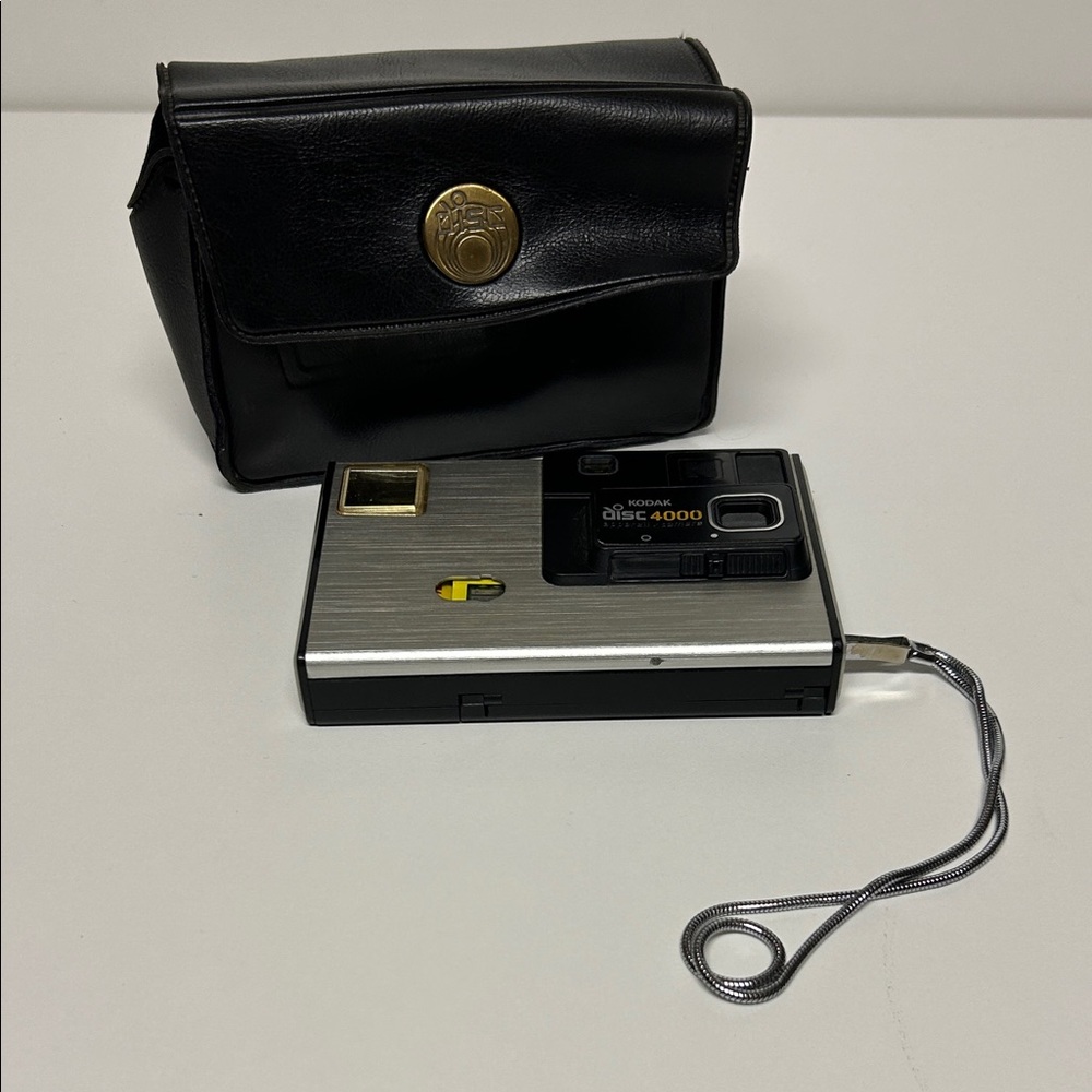 80’s Kodak Disc camera 4000 with leather case